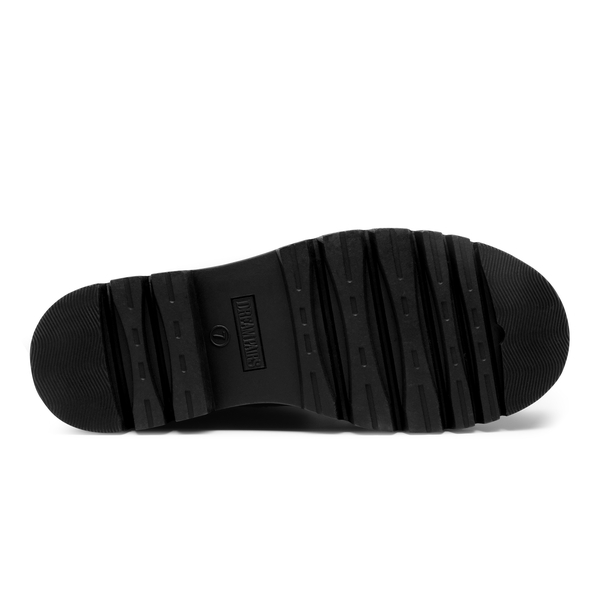 Chains Pearl Chunky Lug Sole Boots - BLACK - 5